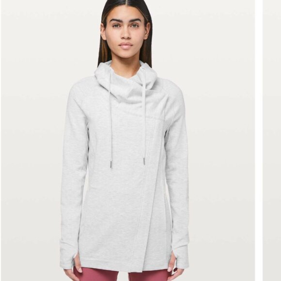 Lululemon Coast Easy Wrap Heathered Core Ultra Light Gray | SIZE: 4 - Picture 1 of 10